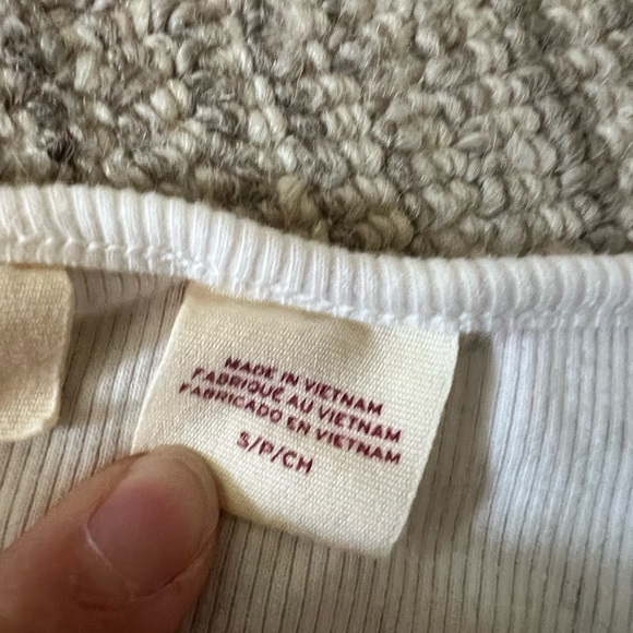 Levi's White Ribbed Top - Picture 4 of 5